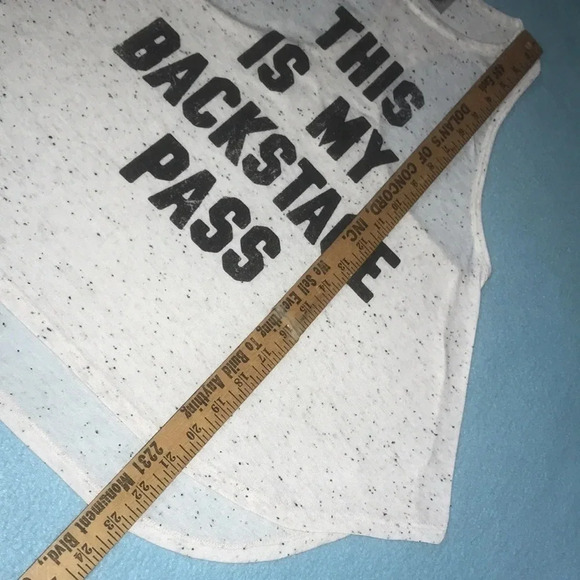 STRANDED This is my backstage pass hi low flowy muscle tank top size XS - Picture 6 of 7